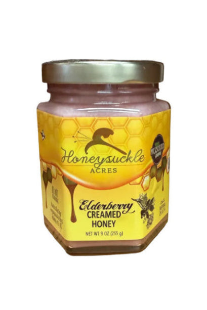 Elderberry Creamed Honey - 9 oz