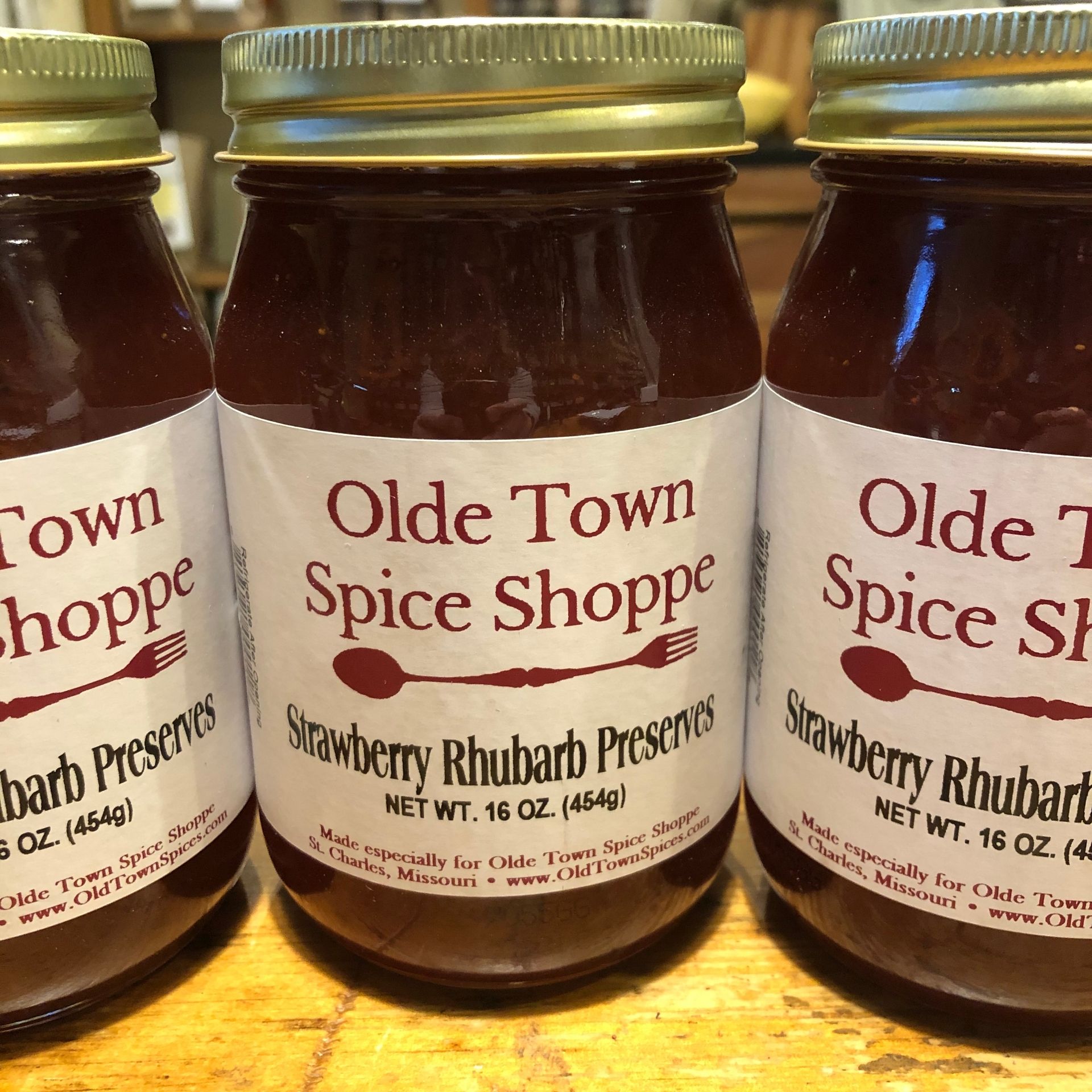 Strawberry Rhubarb Preserves – Olde Town Spice Shoppe