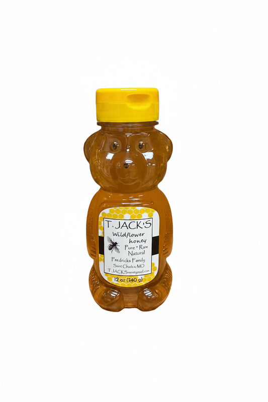 T. Jacks Wildflower Honey - 12 oz
