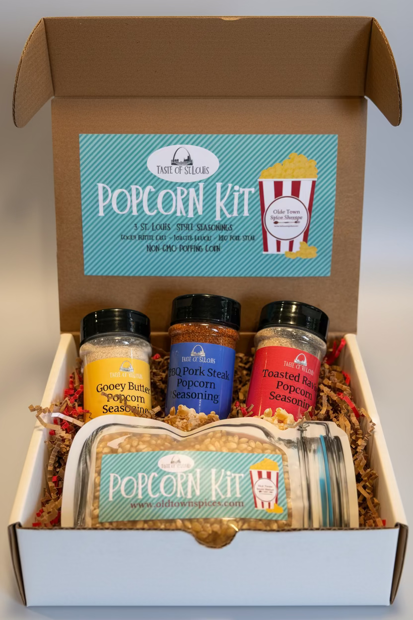 St. Louis Popcorn Seasoning Trio Gift