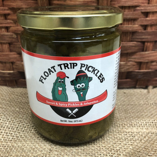 Sweet & Spicy Float Trip Pickles & Jalapenos