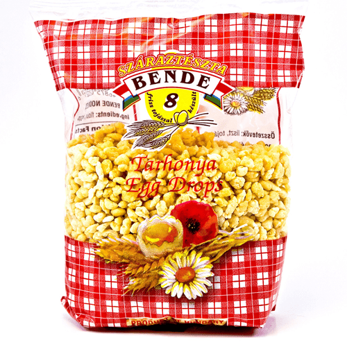 Tarhonya Egg Drops