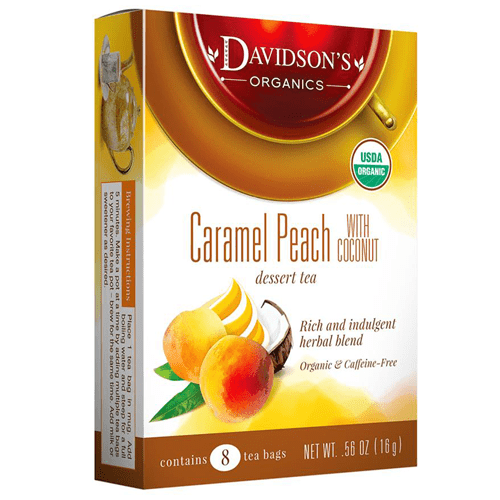 Caramel Peach with Coconut Teabags