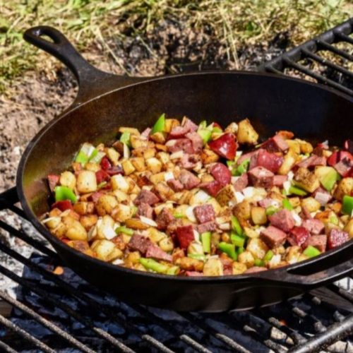 food and wine skillet hashbrowns