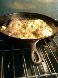 chicken in skillet